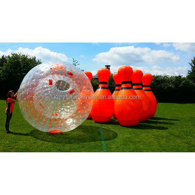 Blower de aire incluido juego de bolos inflable para actividades familiares y competiciones de equipo