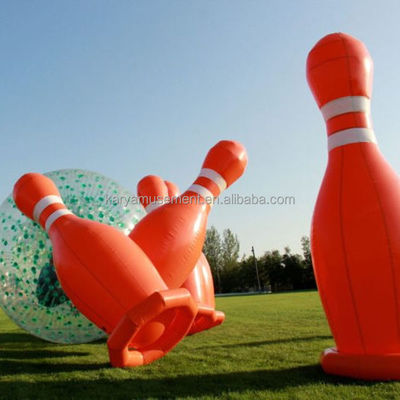 Blower de aire incluido juego de bolos inflable para actividades familiares y competiciones de equipo
