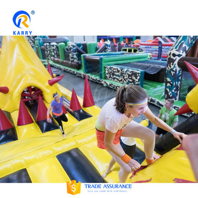 Curso de obstáculos de avance inflable certificado CE para eventosKR-OBS-904-2