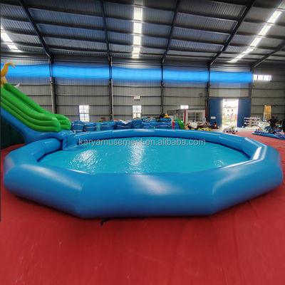 Color personalizado de PVC con tema de elefante Inflatable Parque acuático combo tobogán para parque infantil