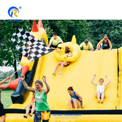Curso de obstáculos de avance inflable certificado CE para eventosKR-OBS-904-2