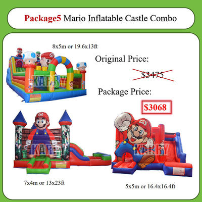 Castillo de salto inflable comercial de color personalizado Ideal para entretenimiento en interiores y exteriores