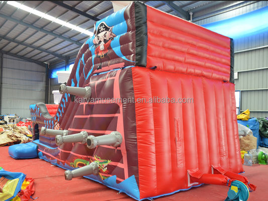 Antiguo tobogán de barco pirata inflable comercial tobogán acuático para la diversión 8.6x4m o tamaño personalizado