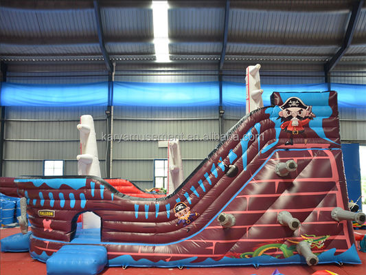 Antiguo tobogán de barco pirata inflable comercial tobogán acuático para la diversión 8.6x4m o tamaño personalizado