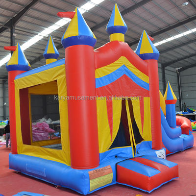 Kit de reparación incluido Castillo inflable Gran tobogán de agua seca y húmeda para parque de diversiones