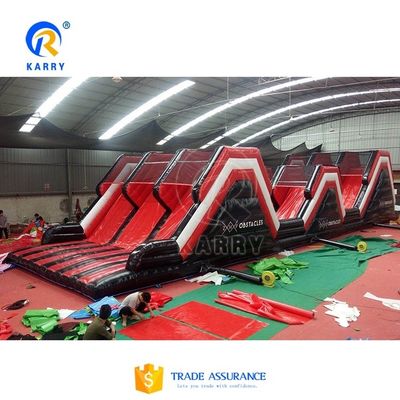 Desafío de carrera Casa de salto 5K inflable Equipo de obstáculos para adultos
