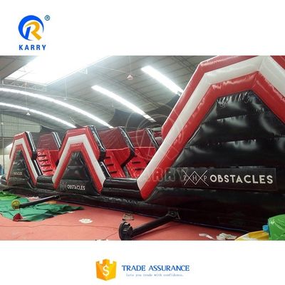 Desafío de carrera Casa de salto 5K inflable Equipo de obstáculos para adultos