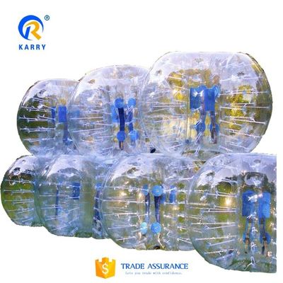 Características de la bola de hámster portátil de tamaño humano TPU inflatable de burbuja Zorb bola para boliche
