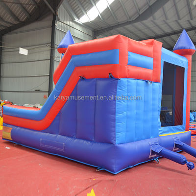 0.55mm PVC Vinyl Tarpaulin Inflatable Mario Casa de salto Combo Castillo Deslizamiento con soplador