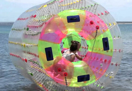 1.2m/1.5m/1.8m Colorido Pvc Inflatable Zorb Roller de agua para Parque de atracciones Juegos divertidos