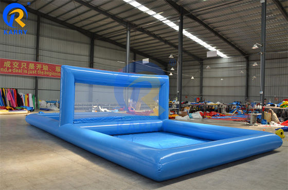 Parque de deportes inflables para adolescentes y adultos en el campo de voleibol portátil