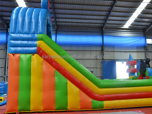 Salto comercial de 29 pies Mickey Park Deslizador inflable para el negocio de alquiler de fiestas