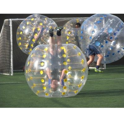 CE 220v o 110v juguete inflable PVC/TPU de 1,5m de diámetro Transparente parachoques para niños