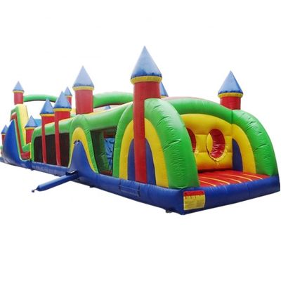 Portátil 68ft inflables saltador castillo obstáculo para niños y adultos con soplador