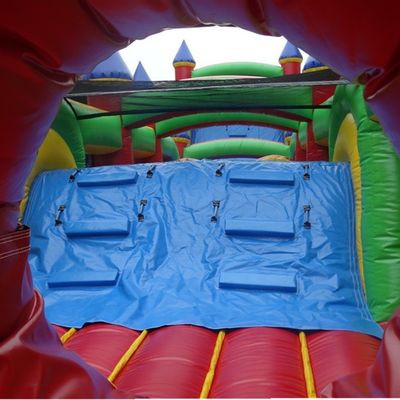 Portátil 68ft inflables saltador castillo obstáculo para niños y adultos con soplador