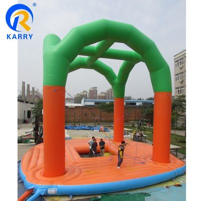 Logotipo personalizado Impreso Jumper de trampolín de bungee inflable para niños y adultos