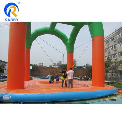 Logotipo personalizado Impreso Jumper de trampolín de bungee inflable para niños y adultos
