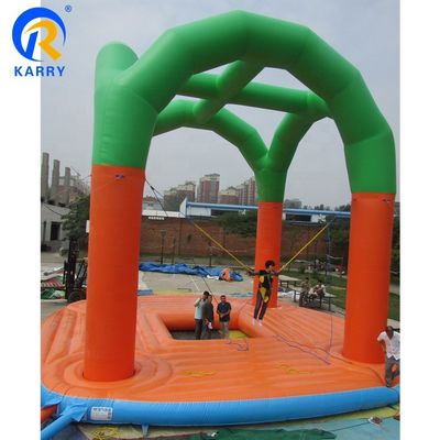Logotipo personalizado Impreso Jumper de trampolín de bungee inflable para niños y adultos
