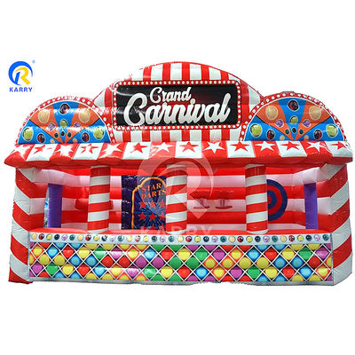 Características PORTABLE Carnaval inflables para el parque de atracciones Juego deportivo interactivo