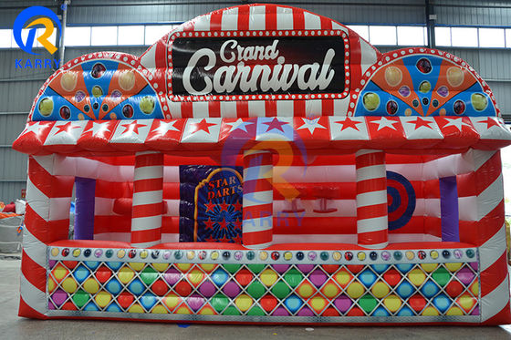 Características PORTABLE Carnaval inflables para el parque de atracciones Juego deportivo interactivo