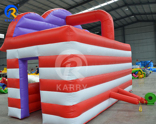 Características PORTABLE Carnaval inflables para el parque de atracciones Juego deportivo interactivo