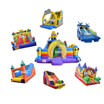 Interior o exterior inflables pequeños dibujos animados para niños con color personalizado y logotipo
