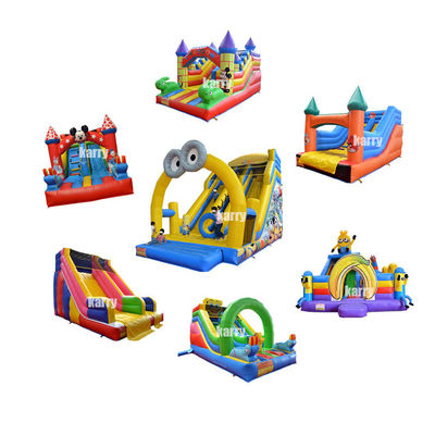 Interior o exterior inflables pequeños dibujos animados para niños con color personalizado y logotipo
