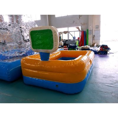 Piscina inflable de patio trasero con piscina para niños de PVC de 0.9 mm y gancho de baloncesto
