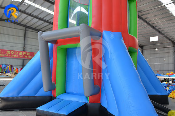 Logotipo personalizado Impreso PVC Inflatable Rocket Airborne Juego de Aventura para Niños y Adultos