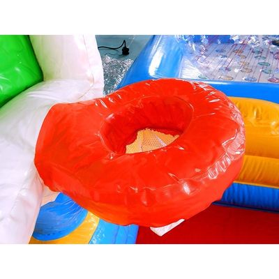Piscina inflable de patio trasero con piscina para niños de PVC de 0.9 mm y gancho de baloncesto
