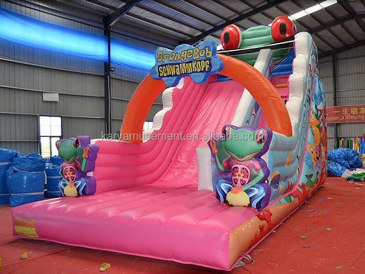 Equipo de reparación de sopladores Bolsa de paquete incluida 9x4.5m tobogán inflable para la fiesta de niños