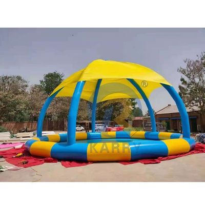 Niños y adultos piscina de agua de tienda inflable con cubierta solar hecha de material de PVC