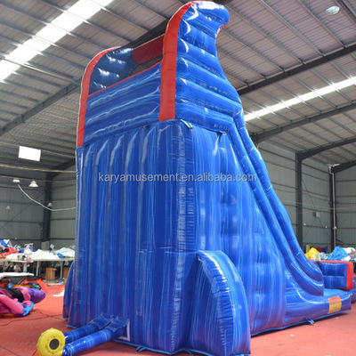 Juguetes acuáticos inflables comerciales 9x3m o parque acuático de tamaño personalizado con piscina y toboganes