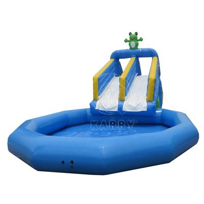 Diseño de toboganes de agua inflables duraderos y piscina para el entretenimiento de los niños
