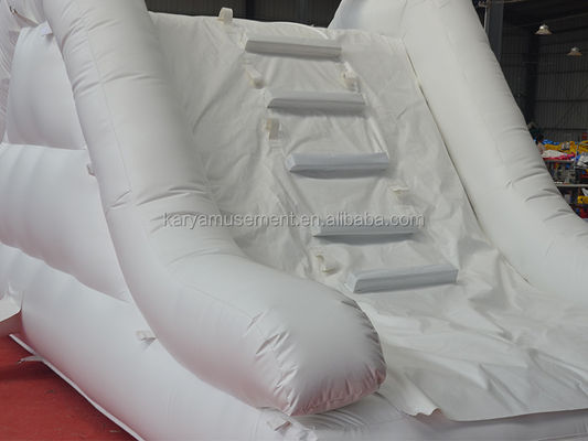 Slide de castillo inflable de combinación de gas White Slide con soplador C / E o U / L estándar