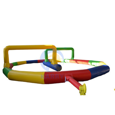 Juegos al aire libre Comercial Inflatable Sport Zorb Ball Go Kart Track para niños y adultos