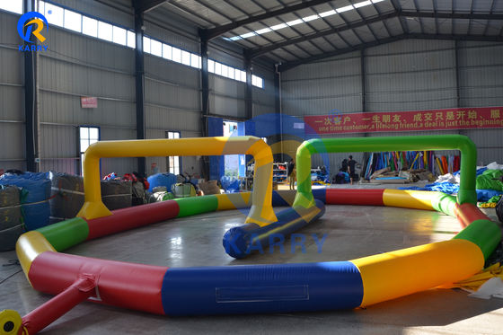 Juegos al aire libre Comercial Inflatable Sport Zorb Ball Go Kart Track para niños y adultos
