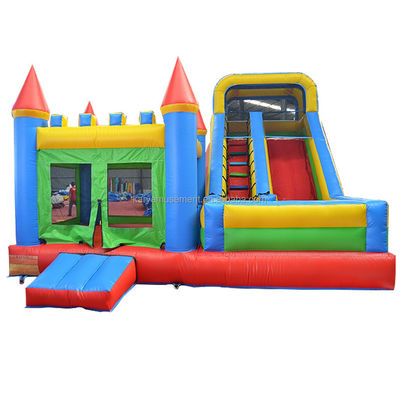 Características PORTABLE PVC Rojo N Azul Castillo inflable con piscina N Slide Bouncer House