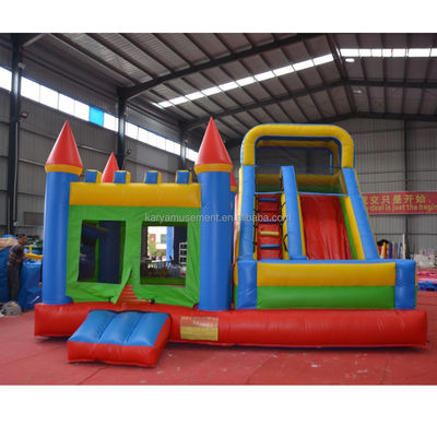 Características PORTABLE PVC Rojo N Azul Castillo inflable con piscina N Slide Bouncer House