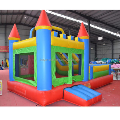 Características PORTABLE PVC Rojo N Azul Castillo inflable con piscina N Slide Bouncer House