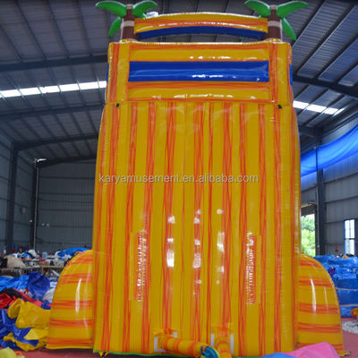 Certificado de color personalizado CE/EN71/EN14960 tobogán de salto en agua inflable con piscina