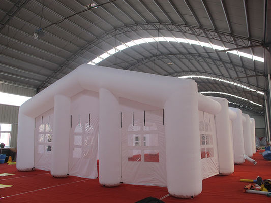20*10m tienda de bodas blanca inflable personalizada para patios y patios al aire libre