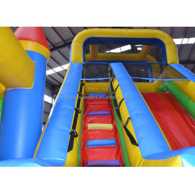Características PORTABLE PVC Rojo N Azul Castillo inflable con piscina N Slide Bouncer House