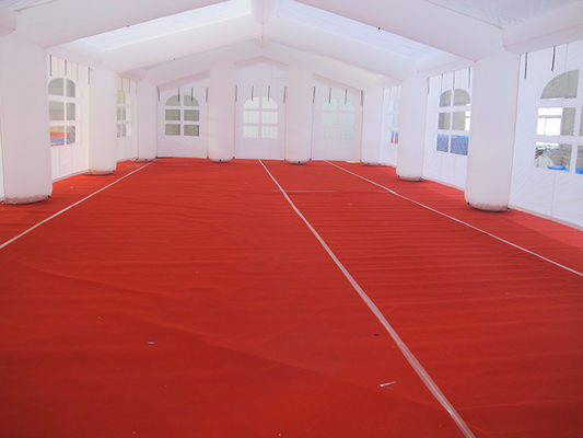 20*10m tienda de bodas blanca inflable personalizada para patios y patios al aire libre