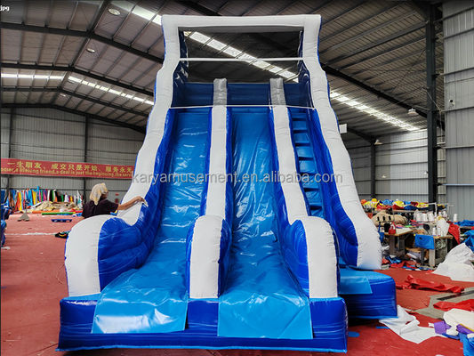 Parque acuático inflable de tamaño pequeño con doble deslizamiento N deslizamiento Entretenimiento acuático interior y exterior
