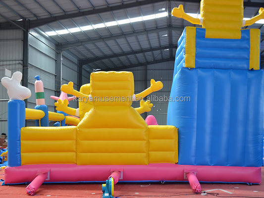 Trampolín inflables para niños con certificación CE/EN71/EN14960 y castillo Bob Esponja