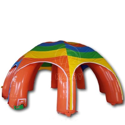 Publicidad personalizada Tienda de cúpula inflable con impresión y accesorios pintados a mano