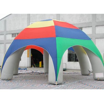 Publicidad personalizada Tienda de cúpula inflable con impresión y accesorios pintados a mano