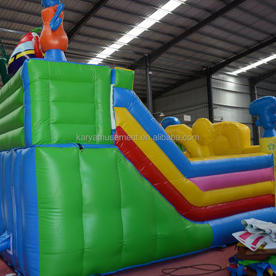 Color personalizado inflables Parque Bob Esponja tema castillo de salto para adultos fiesta ciudad divertida