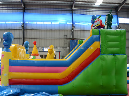 Color personalizado inflables Parque Bob Esponja tema castillo de salto para adultos fiesta ciudad divertida